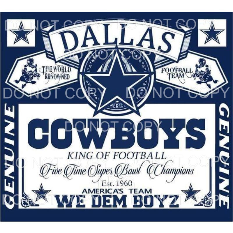 Dallas Cowboys King Of Football Genuine Shirt