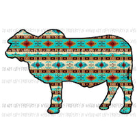 Aztec Brahman cow Sublimation transfers Heat Transfer