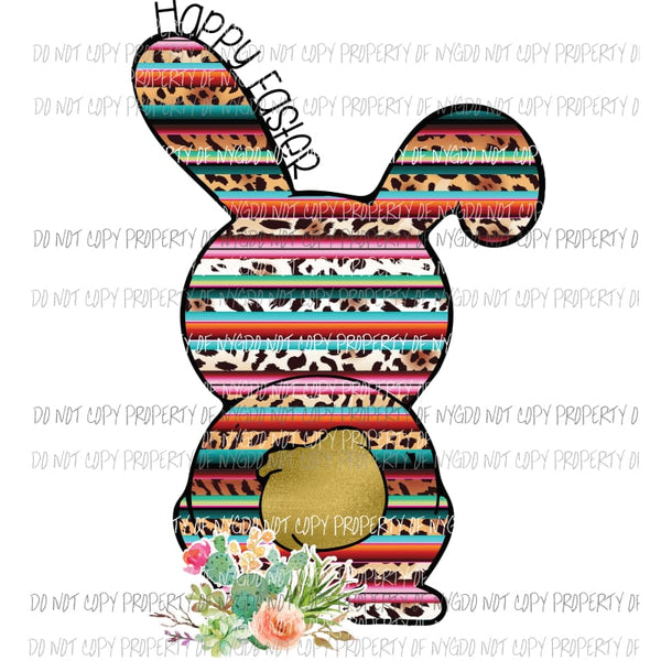 Aztec Easter Bunny Sublimation transfers Heat Transfer