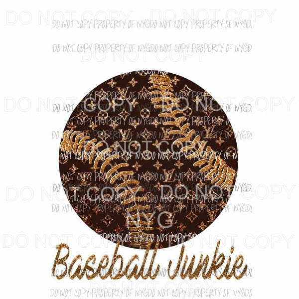 Baseball Junkie LV #1 louis vuitton Sublimation transfers Heat Transfer