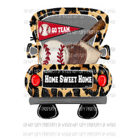 Baseball Leopard Truck Sublimation transfers Heat Transfer