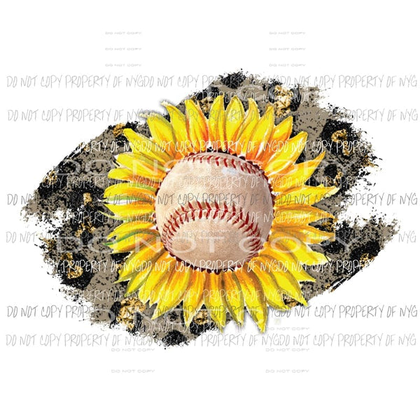 baseball sunflower leopard Sublimation transfers Heat Transfer