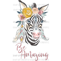 be amazing zebra Sublimation transfers Heat Transfer