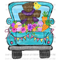 Blue Truck cross carrots flower baby chicken Sublimation transfers Heat Transfer