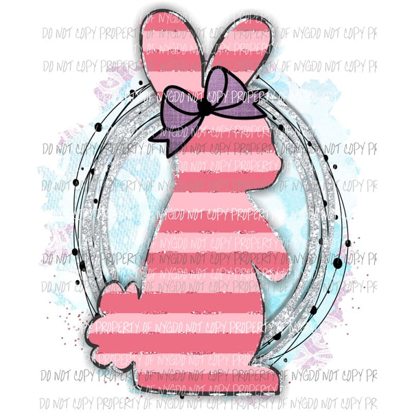 Bunny 8 Sublimation transfers Easter Heat Transfer