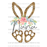 Bunny custom mom Nana grandma aunt in drop down menu Sublimation transfers Heat Transfer