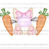 Bunny Girl Tail with carrots Sublimation transfers Heat Transfer