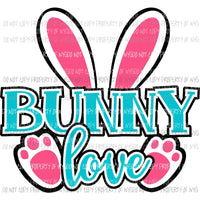 Bunny Love #1 pink blue Sublimation transfers Heat Transfer