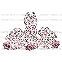 Bunny Trio #1 pink leopard Sublimation transfers Heat Transfer