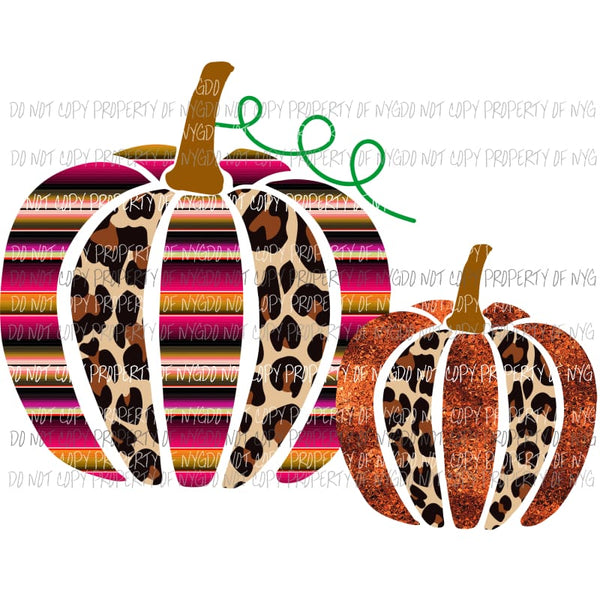 Cheetah leopard Pumpkins Sublimation transfers Heat Transfer