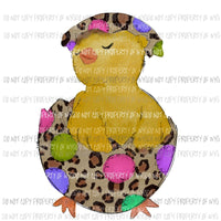 Chick in an Egg #2 leopard Sublimation transfers Heat Transfer