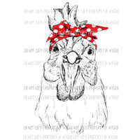 Chicken bandanna Sublimation transfers Heat Transfer