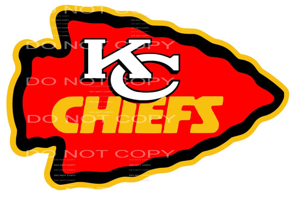 Chiefs # 30 Sublimation transfers - Heat Transfer