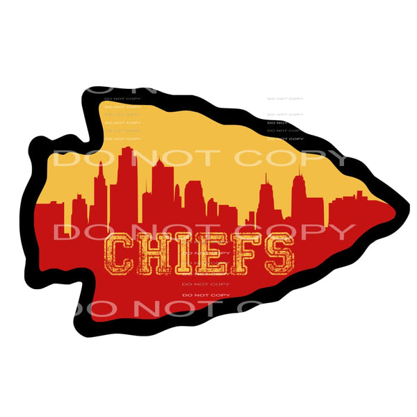 Chiefs arrow # 7770 Sublimation transfers - Heat Transfer