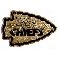 Chiefs Arrow Head # 31 Neutrals Sublimation transfers - Heat