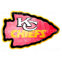 Chiefs Arrow Head FADE # 32 Sublimation transfers - Heat 