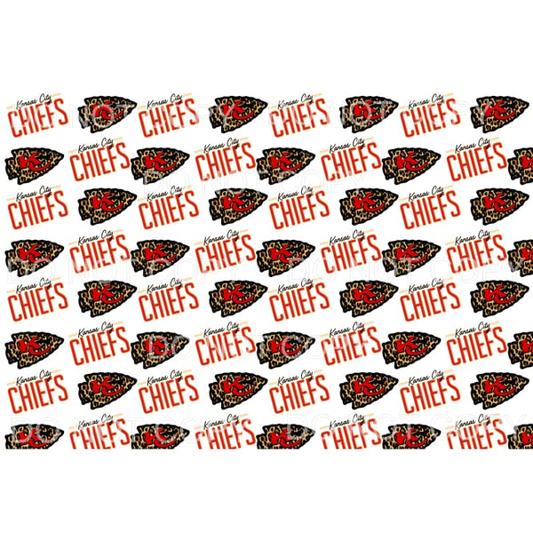 Chiefs Background sheet # 3 Sublimation transfers - Heat 