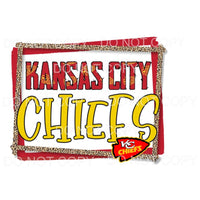 Chiefs Framed # 3 KC chiefs Sublimation transfers - Heat 