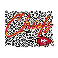 CHIEFS LEOPARD # 441 Sublimation transfers - Heat Transfer