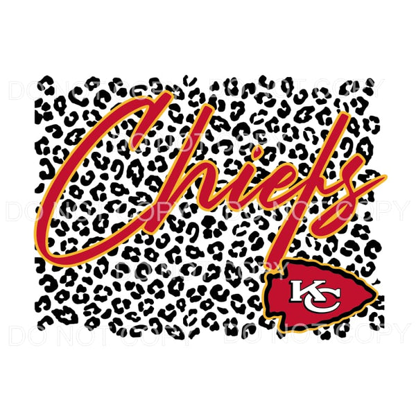 CHIEFS LEOPARD # 441 Sublimation transfers - Heat Transfer