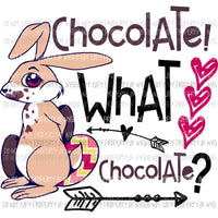 Chocolate Bunny Sublimation transfers Heat Transfer