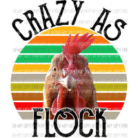 Crazy As Flock Sublimation transfers Heat Transfer