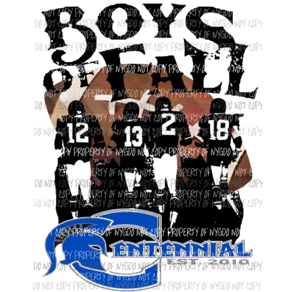 CUSTOM BOYS OF FALL need to order 10 Sublimation transfers Heat Transfer