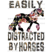 Easily Distracted by horses Sublimation transfers Heat Transfer