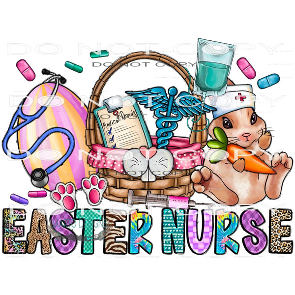 Easter Nurse #9938 Sublimation transfers - Heat Transfer