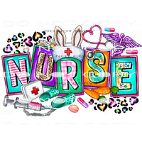 Easter Nurse #9943 Sublimation transfers - Heat Transfer