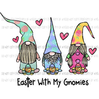 easter with my gnomies 2 Sublimation transfers Heat Transfer