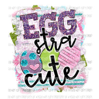 Egg stra cute Sublimation transfers Easter Heat Transfer