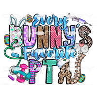 Every Bunny’s Favorite PTA #9970 Sublimation transfers -