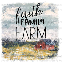 Faith Family Farming Sublimation transfers Heat Transfer