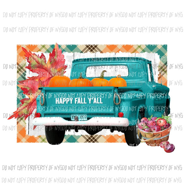 Fall Truck Sublimation transfers Heat Transfer