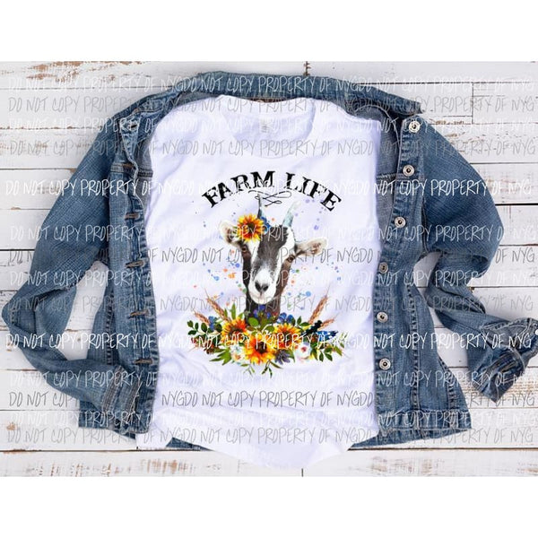 Farm Life Goat Sublimation transfers Heat Transfer