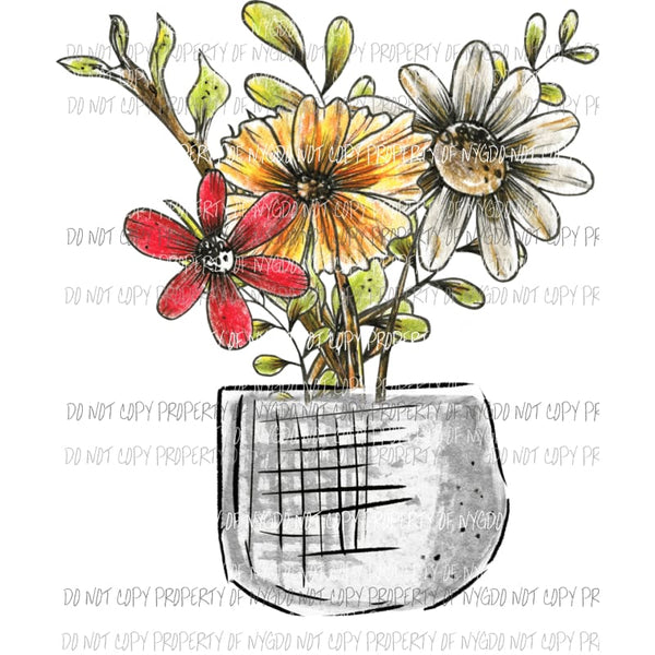 Flower Arrangement #4 Sublimation transfers Heat Transfer