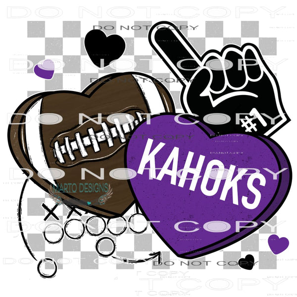 Football Kahoks #10138 Sublimation transfers - Heat Transfer