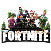 Fortnite Christmas #3 Sublimation transfers Heat Transfer