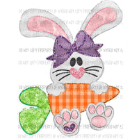 Girl Bunny Sublimation transfers Easter Heat Transfer