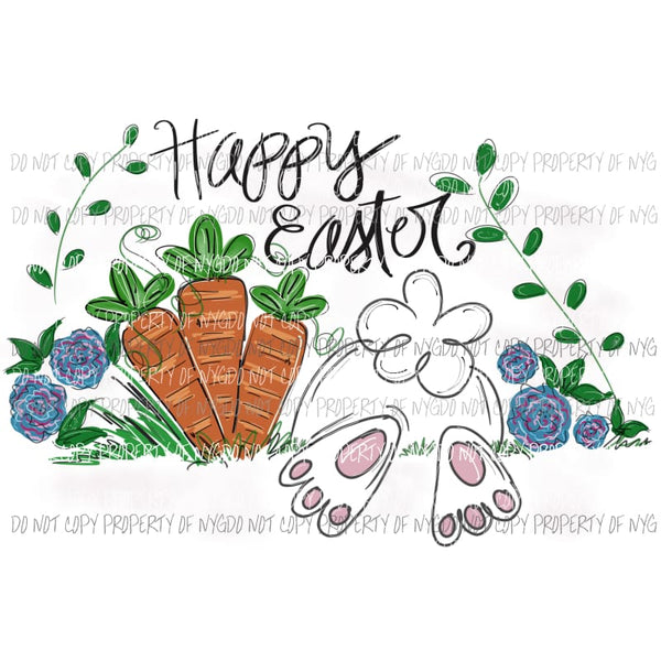 Happy Easter Sublimation transfers Heat Transfer