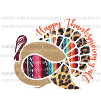 Happy Thanksgiving yall turkey Sublimation transfers Heat Transfer