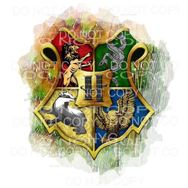 Harry Potter House Crests 1 Wide Repeat Ribbon Sold in Yard Lots (1 Yard)