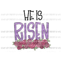 He Is Risen pink hearts Sublimation transfers Heat Transfer