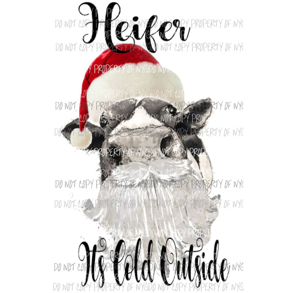 Heifer its cold outside cow Sublimation transfers Heat Transfer