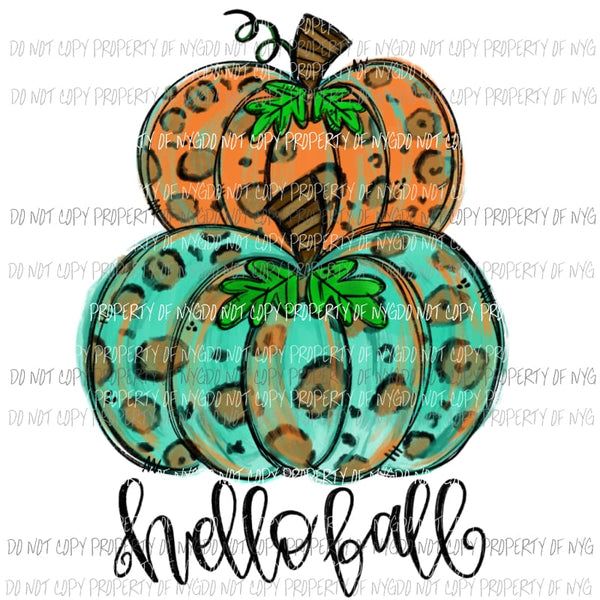 Hello Fall Pumpkins # 10 Sublimation transfers Heat Transfer