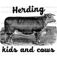 herding kids and cattle sublimation transfer Heat Transfer