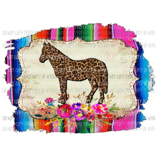 Horse serape background Sublimation transfers Heat Transfer