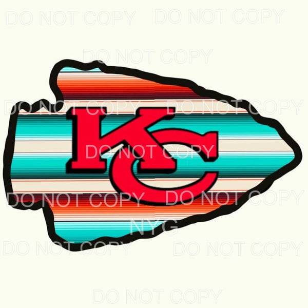 KC Kansas City Chiefs Serape Arrowhead Sublimation transfers