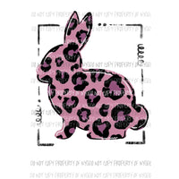 Leopard Bunny Framed # 4 Sublimation transfers Heat Transfer